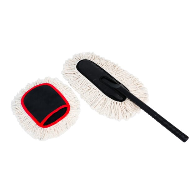 Jopasu Car Duster Brush & Mini Duster Brush Combo | Scratch-Free Dry Dust Cleaning for Car Exterior & Interior